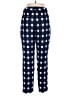 Banana Republic 100% Polyester Checkered-gingham Blue Casual Pants Size 8 - photo 2