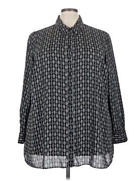 Lane Bryant 3/4 Sleeve Button Down Shirt