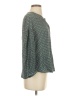 J.Jill Polka Dots Teal Green 3/4 Sleeve Button-Down Shirt Size S - photo 4