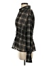 BRONZE SNAKE 100% Polyester Plaid Black Long Sleeve Blouse Size S - photo 5