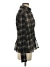 BRONZE SNAKE 100% Polyester Plaid Black Long Sleeve Blouse Size S - photo 4