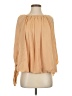 Easel 100% Polyester Tan 3/4 Sleeve Blouse Size S - photo 1
