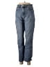 Topshop Chevron-herringbone Blue Jeans Size 28 waist - photo 1