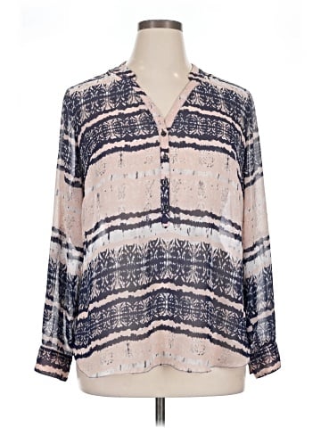 a.n.a. A New Approach Long Sleeve Blouse (view 1)