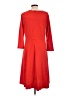 L.K. Bennett Solid Red Casual Dress Size 12 - photo 2