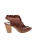 Paul Green 100% Leather Brown Tan Sandals Size UK 7 / US 9 - photo 1