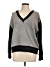 Karen Kane Color Block Gray Pullover Sweater Size L - photo 1