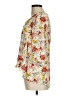 Zara Basic Floral Ivory 3/4 Sleeve Blouse Size M - photo 5