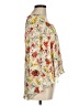 Zara Basic Floral Ivory 3/4 Sleeve Blouse Size M - photo 4