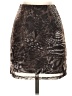 Shein 100% Polyester Animal Print Brown Casual Skirt Size 4 - photo 1