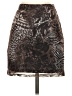 Shein 100% Polyester Animal Print Brown Casual Skirt Size 4 - photo 2