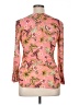 Dna Couture Floral Pink Long Sleeve Blouse Size XL - photo 2