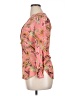 Dna Couture Floral Pink Long Sleeve Blouse Size XL - photo 5