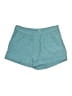Roxy 100% Cotton Solid Teal Shorts Size XL - photo 1