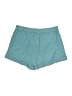 Roxy 100% Cotton Solid Teal Shorts Size XL - photo 2