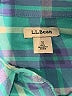 L.L.Bean 100% Cotton Plaid Teal Long Sleeve Button-Down Shirt Size S - photo 7