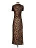 MNG Animal Print Brown Casual Dress Size 2 - photo 2