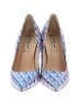 L.K. Bennett Color Block Blue Heels Size EU 38 1/2 - photo 2