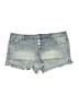rue21 100% Cotton Blue Denim Shorts Size 14 - photo 1