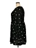POPSUGAR Polka Dots Black Casual Dress Size XXL - photo 5