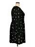 POPSUGAR Polka Dots Black Casual Dress Size XXL - photo 4