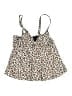 Nicole Miller Animal Print Tan Swimsuit Top Size M - photo 1