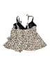 Nicole Miller Animal Print Tan Swimsuit Top Size M - photo 2