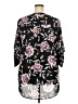 Torrid 100% Polyester Floral Black 3/4 Sleeve Blouse Size 2X Plus (2) - photo 2