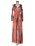Judith March Paisley Orange Casual Dress Size M - photo 1