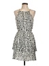 Aqua 100% Rayon Animal Print Ivory Cocktail Dress Size M - photo 1