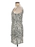 Aqua 100% Rayon Animal Print Ivory Cocktail Dress Size M - photo 5