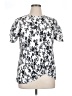 Como Blu Silver Short Sleeve Blouse Size XL - photo 1