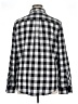 CALVIN KLEIN JEANS Checkered-gingham Black Long Sleeve Blouse Size XL - photo 2