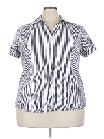 Lane Bryant Short Sleeve Button-Down Shirt (view 1)