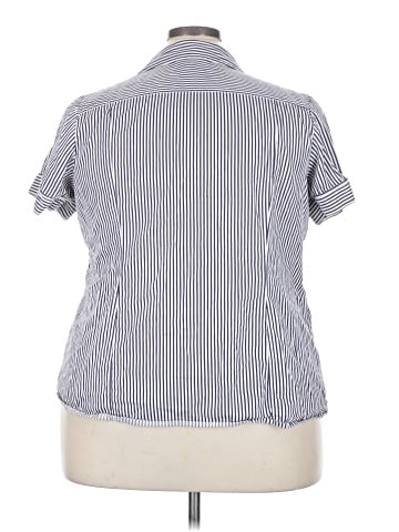 Lane Bryant Short Sleeve Button-Down Shirt (view 2)