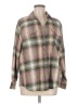 Old Navy Plaid Brown Long Sleeve Button-Down Shirt Size M - photo 1
