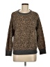 Splendid Animal Print Brown Pullover Sweater Size M - photo 1
