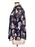 ModCloth 100% Polyester Floral Purple 3/4 Sleeve Blouse Size 1X - photo 5