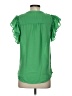 Glam Green Short Sleeve Blouse Size S - photo 2