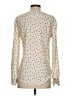 Ann Taylor 100% Polyester Ivory Long Sleeve Henley Size XS - photo 2