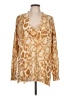 Show Me Your Mumu Animal Print Gold Pullover Sweater Size L - photo 1