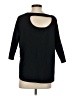 Deletta Black 3/4 Sleeve Top Size S - photo 2