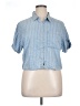 Thread & Supply 100% Tencel Blue Short Sleeve Button-Down Shirt Size XL - photo 1
