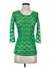 Young Essence 100% Polyester Green 3/4 Sleeve T-Shirt Size S - photo 1