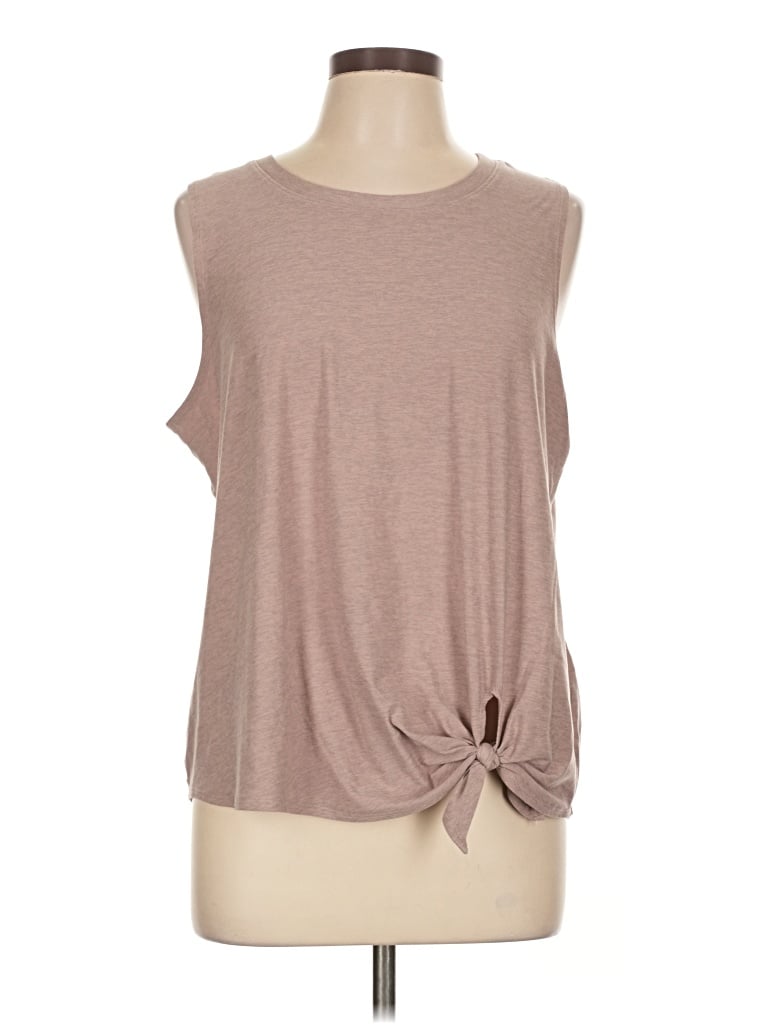Pre-owned Beyond Yoga Sleeveless T-shirt In Tan
