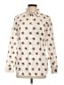 Talbots Print Ivory Long Sleeve Button-Down Shirt Size L - photo 1