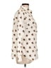 Talbots Print Ivory Long Sleeve Button-Down Shirt Size L - photo 4
