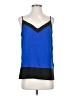 Bisou Bisou 100% Polyester Blue Sleeveless Top Size S - photo 1