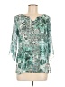 Level Eight 100% Polyester Green 3/4 Sleeve Blouse Size M (petite) - photo 1