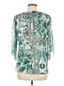 Level Eight 100% Polyester Green 3/4 Sleeve Blouse Size M (petite) - photo 2